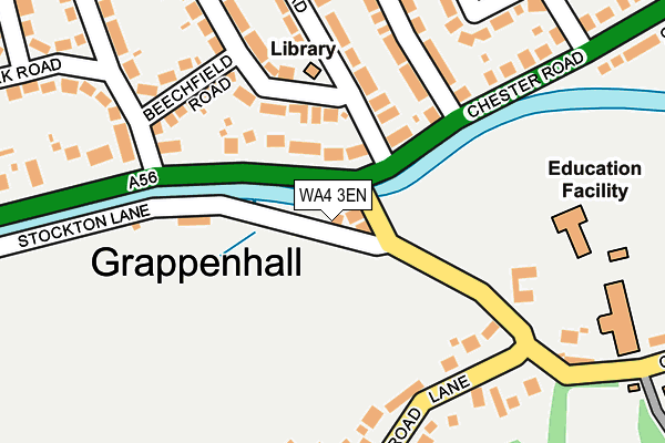 WA4 3EN map - OS OpenMap – Local (Ordnance Survey)