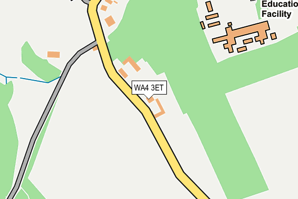 WA4 3ET map - OS OpenMap – Local (Ordnance Survey)