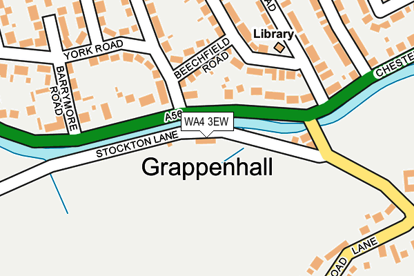 WA4 3EW map - OS OpenMap – Local (Ordnance Survey)