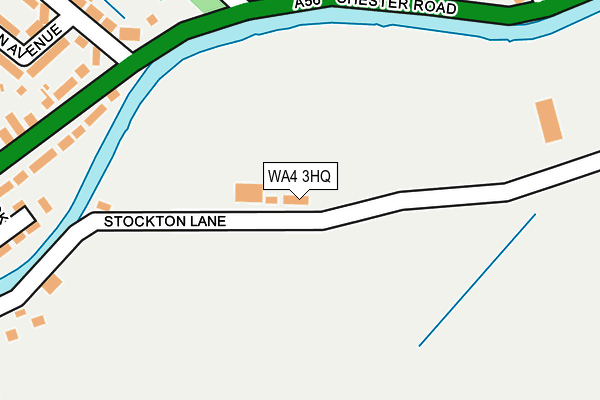 WA4 3HQ map - OS OpenMap – Local (Ordnance Survey)