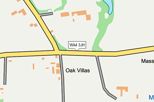 WA4 3JH map - OS OpenMap – Local (Ordnance Survey)