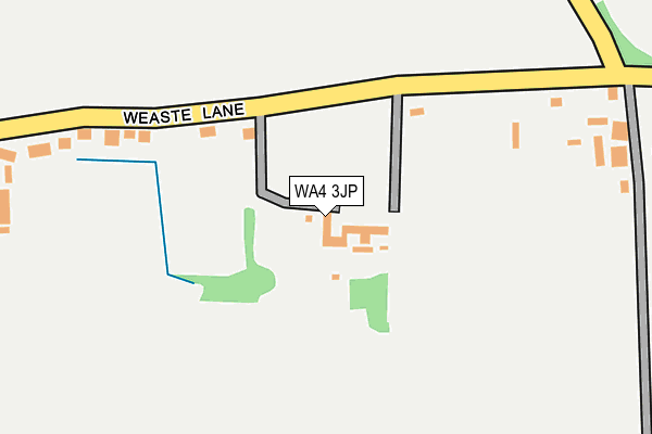 WA4 3JP map - OS OpenMap – Local (Ordnance Survey)