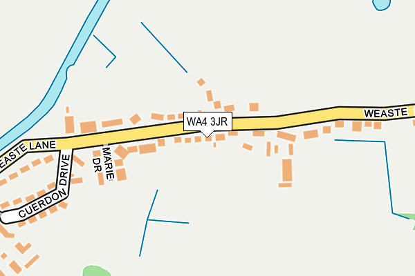 WA4 3JR map - OS OpenMap – Local (Ordnance Survey)