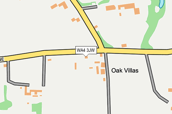 WA4 3JW map - OS OpenMap – Local (Ordnance Survey)