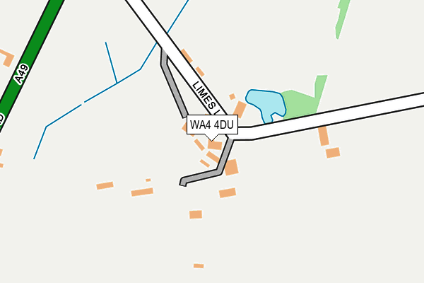 WA4 4DU map - OS OpenMap – Local (Ordnance Survey)