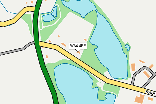 WA4 4EE map - OS OpenMap – Local (Ordnance Survey)