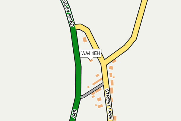 WA4 4EH map - OS OpenMap – Local (Ordnance Survey)