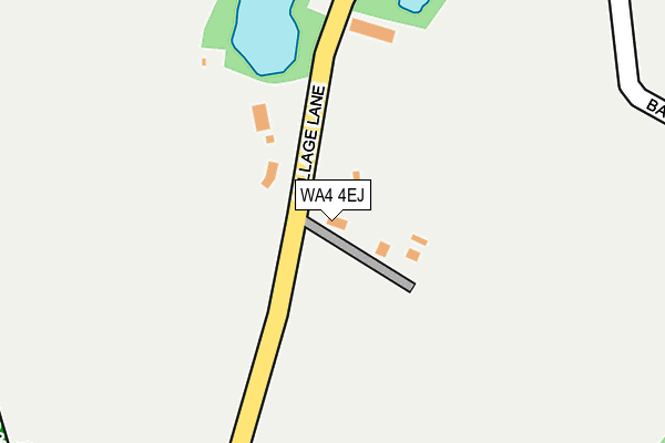 WA4 4EJ map - OS OpenMap – Local (Ordnance Survey)