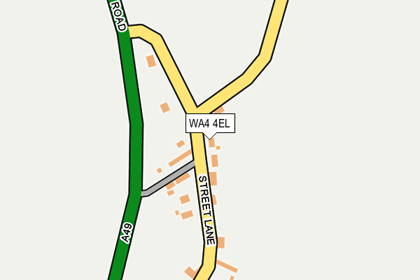 WA4 4EL map - OS OpenMap – Local (Ordnance Survey)