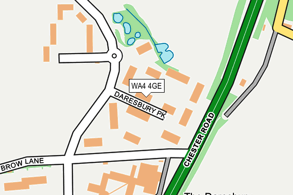 WA4 4GE map - OS OpenMap – Local (Ordnance Survey)