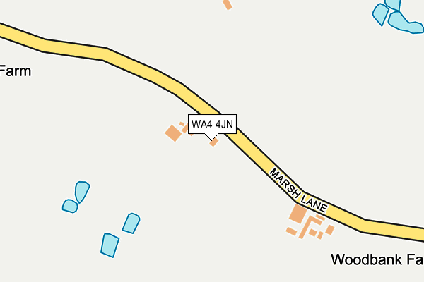 WA4 4JN map - OS OpenMap – Local (Ordnance Survey)