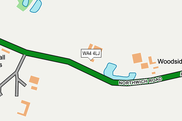 WA4 4LJ map - OS OpenMap – Local (Ordnance Survey)