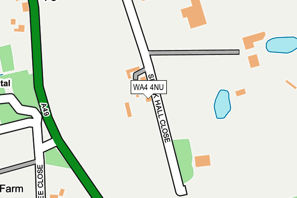WA4 4NU map - OS OpenMap – Local (Ordnance Survey)