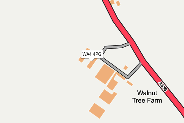 WA4 4PG map - OS OpenMap – Local (Ordnance Survey)