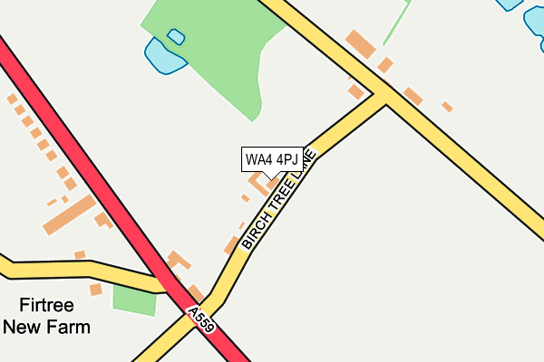 WA4 4PJ map - OS OpenMap – Local (Ordnance Survey)