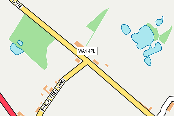 WA4 4PL map - OS OpenMap – Local (Ordnance Survey)
