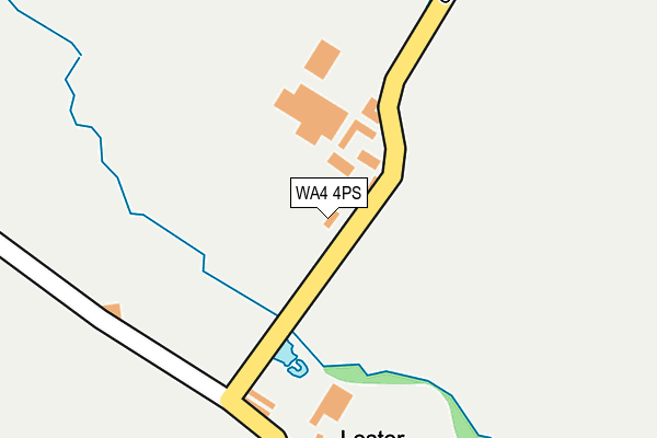 WA4 4PS map - OS OpenMap – Local (Ordnance Survey)