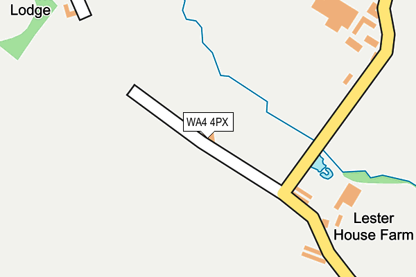 WA4 4PX map - OS OpenMap – Local (Ordnance Survey)