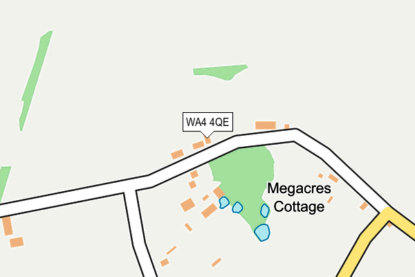 WA4 4QE map - OS OpenMap – Local (Ordnance Survey)