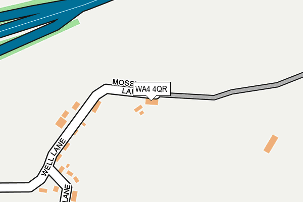 WA4 4QR map - OS OpenMap – Local (Ordnance Survey)