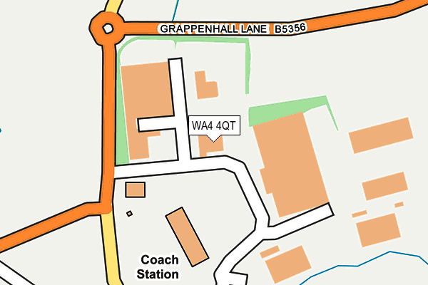 WA4 4QT map - OS OpenMap – Local (Ordnance Survey)