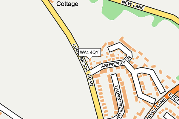 WA4 4QY map - OS OpenMap – Local (Ordnance Survey)