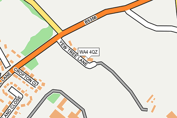 WA4 4QZ map - OS OpenMap – Local (Ordnance Survey)
