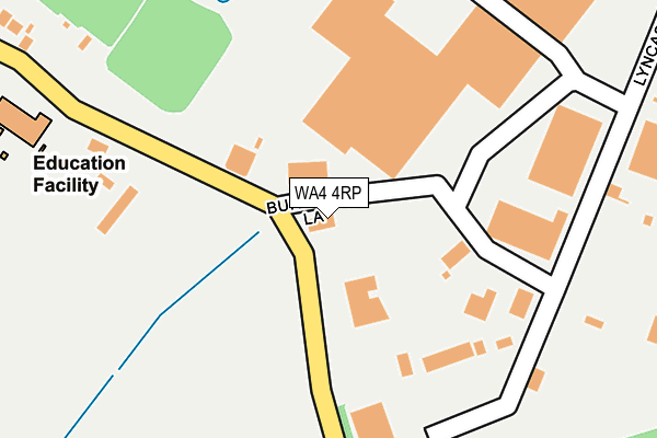 Map of WARRINGTON CYCLE HUB LIMITED at local scale