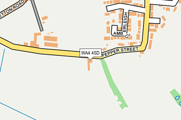 WA4 4SD map - OS OpenMap – Local (Ordnance Survey)