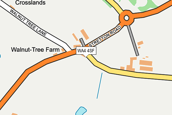WA4 4SF map - OS OpenMap – Local (Ordnance Survey)