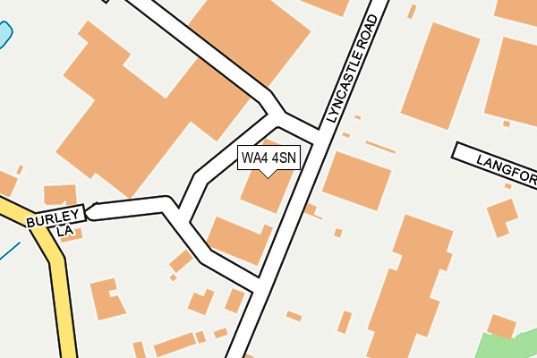 WA4 4SN map - OS OpenMap – Local (Ordnance Survey)