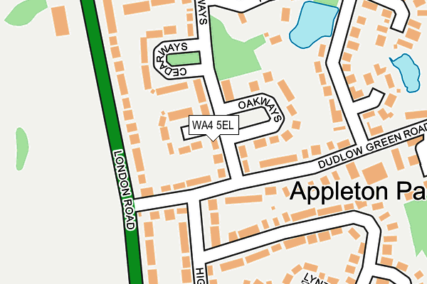 WA4 5EL map - OS OpenMap – Local (Ordnance Survey)