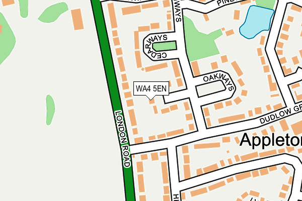 WA4 5EN map - OS OpenMap – Local (Ordnance Survey)