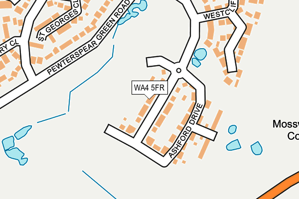 WA4 5FR map - OS OpenMap – Local (Ordnance Survey)