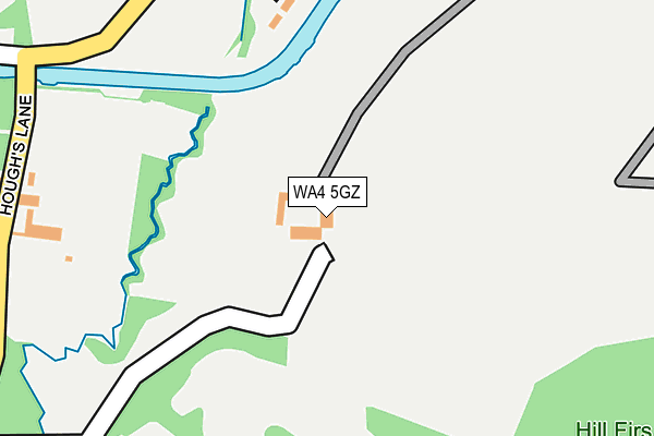 WA4 5GZ map - OS OpenMap – Local (Ordnance Survey)
