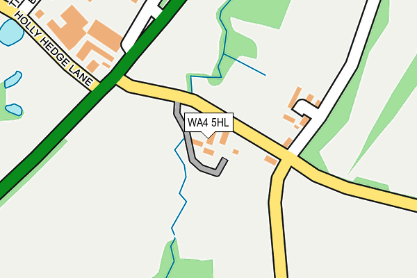 WA4 5HL map - OS OpenMap – Local (Ordnance Survey)