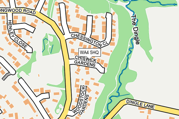 WA4 5HQ map - OS OpenMap – Local (Ordnance Survey)