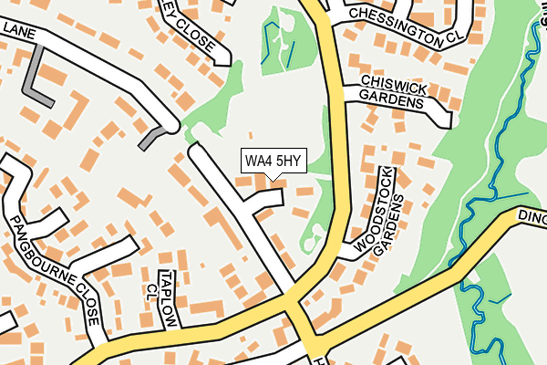 WA4 5HY map - OS OpenMap – Local (Ordnance Survey)
