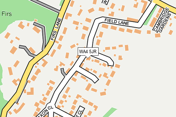 WA4 5JR map - OS OpenMap – Local (Ordnance Survey)