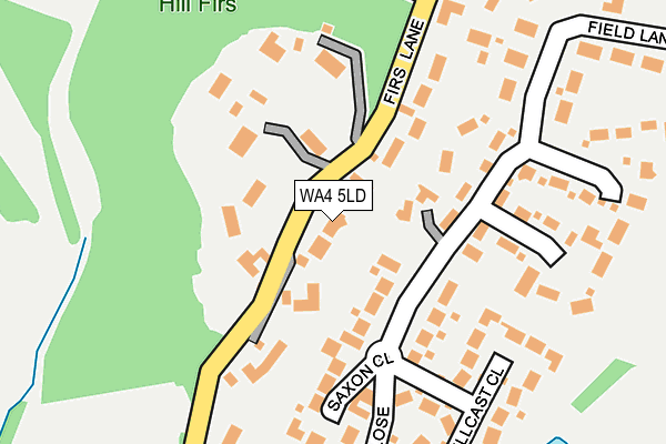 WA4 5LD map - OS OpenMap – Local (Ordnance Survey)