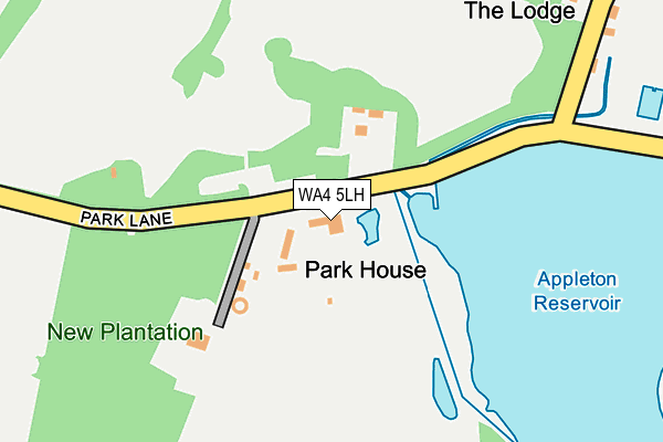 WA4 5LH map - OS OpenMap – Local (Ordnance Survey)