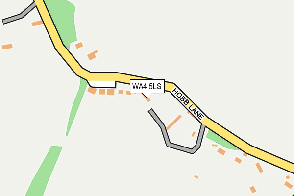 WA4 5LS map - OS OpenMap – Local (Ordnance Survey)