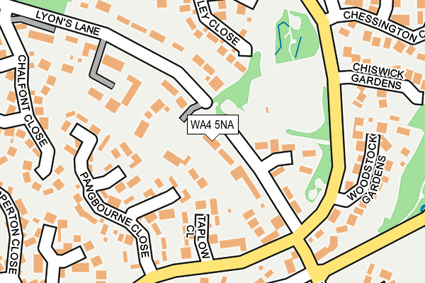 WA4 5NA map - OS OpenMap – Local (Ordnance Survey)