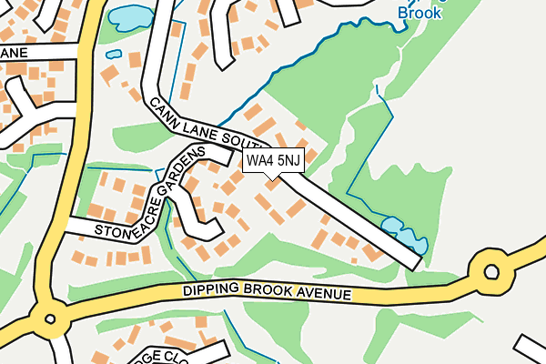 WA4 5NJ map - OS OpenMap – Local (Ordnance Survey)