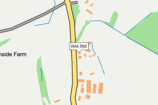 WA4 5NX map - OS OpenMap – Local (Ordnance Survey)
