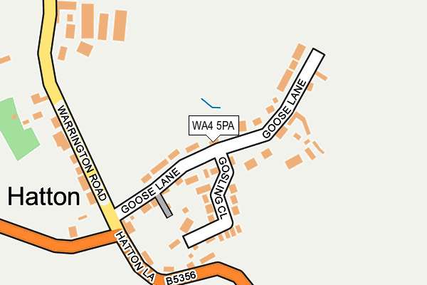 WA4 5PA map - OS OpenMap – Local (Ordnance Survey)