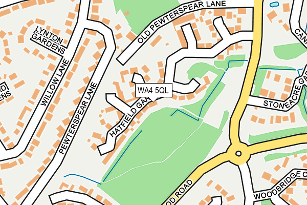WA4 5QL map - OS OpenMap – Local (Ordnance Survey)
