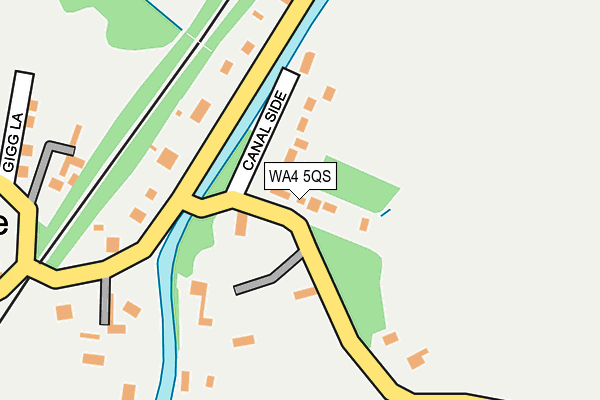 WA4 5QS map - OS OpenMap – Local (Ordnance Survey)