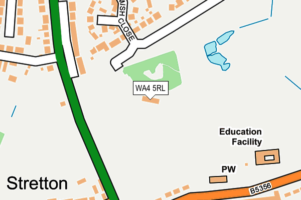 WA4 5RL map - OS OpenMap – Local (Ordnance Survey)