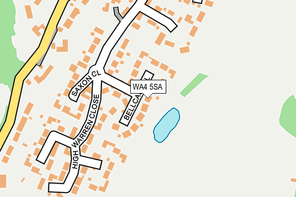 WA4 5SA map - OS OpenMap – Local (Ordnance Survey)
